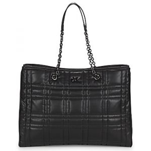 Calvin Klein Cabas Jeans RE-LO QUILT TOTE W/LPT CMPT - Couleur Unique - Taille Noir