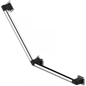 AKW International Barre coud&eacute;e RUGAO 135&deg; L 400 mm noir A 013GR-LS