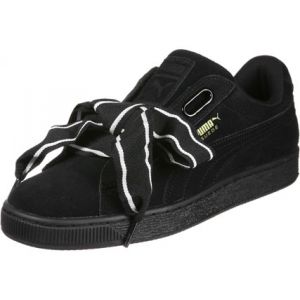 Puma Suede Heart Satin II, Sneakers Basses Femme, Noir (Black-Black), 41 EU
