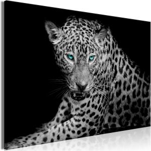 Image de Artgeist Tableau - Leopard Portrait (1 Part) Wide - 120x80