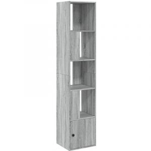VidaXL Bibliothèque sonoma gris 40x36x189 cm bois d'ingénierie, étagère à livres, porte-livres, support à livres, armoire de rangement