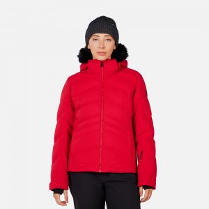 Rossignol Veste de ski isolante Staci pour femme avec fausse fourrure - Taille L - Femmes