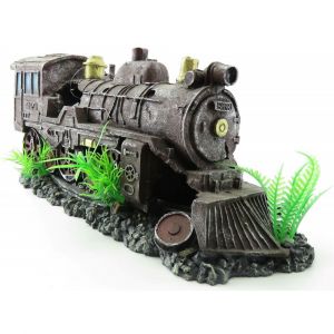 Animallparadise Locomotive Rouge ktor 35 X 10 X 15 Cm D&eacute;coration Aquari Neuf