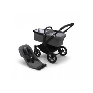 Image de Bugaboo Poussette duo combinée 2en1 Donkey 5 Base Black/Grey Melange