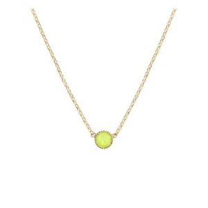 Collier doré à l'or fin cristal CANCUN