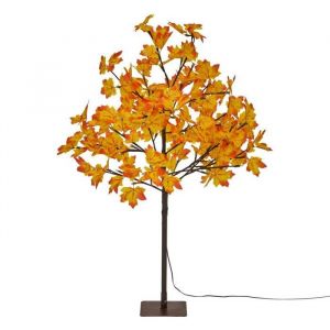 Arbre orange lumineux extérieur 92 LED blanc chaud H.90cm - Feeric lights & christmas