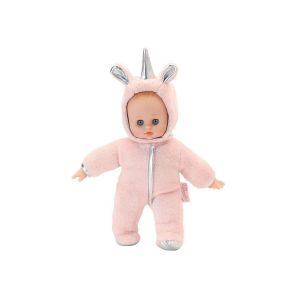 Petitcollin Poupon Anibabies 28 cm : Lili rose la licorne