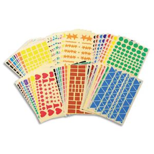 Image de Maildor Sachet de 48 planches de gommettes géométrique