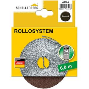 Schellenberg Sangle de volet roulant 14mmx6mts marron