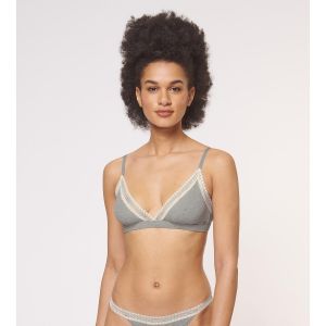 Sloggi Bralette Go Ribbed Coton BIO Gris Chiné - Taille L;M;S;XL;XS