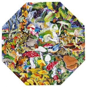 Eeboo Puzzle 500 pièces Octogonal : Champignons Toxiques