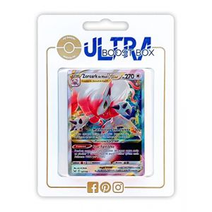 Zoroark de Hisui VSTAR 147/196 Full Art - Ultraboost X Epée et Bouclier 11 Origine Perdue - Coffret de 10 Cartes Pokémon Françaises
