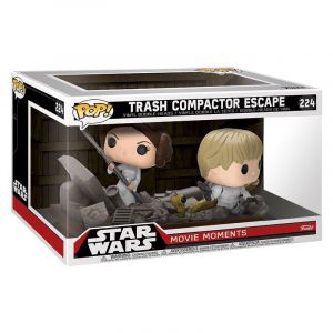 Image de Funko Figurine Pop! Star Wars Bi-Pack : Movie Moments Trash Compactor Escape Luke & Leia