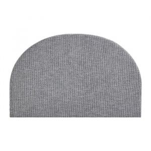 T&ecirc;te de lit 160 cm - Tissu textur&eacute; - Gris - PANIOTI