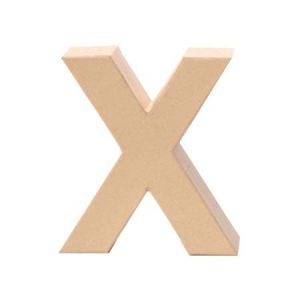 Glorex Lettre X en papier mâché H.17,5 cm