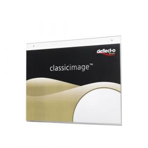 Deflecto DE48000 Porte-visuel mural en polystyrène A3 Horizontal, 42,4 x 33,2 x 1,7 cm