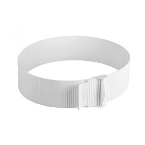 Dr. Oetker Dr 1653 cercle a patisserie réglable en plastique, cercle cuisine de 15 à 30 cm, cercle a patisserie 30 cm, cercle patisserie reglable, Plastique, Blanc, 15 à 30 x 8 cm