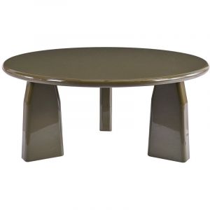 Table basse en MDF - Kaki laqu&eacute; - ZINAPA