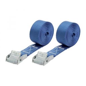 Image de Lot de 2 sangles d'arrimage 250 kg boucle Zamak - 2,5m x 25mm