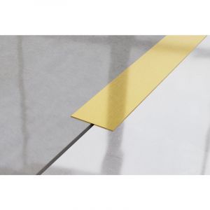 Ilcom - Bande murale décorative en acier inoxydable 5cm x 244cm - Or satiné