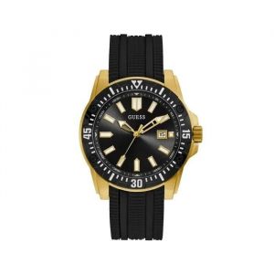 Guess Montre - Gw0055g4 - Noir - Silicone - Étanchéité 5 Atm