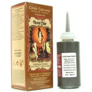 Henné Color Châtain Foncé - Crème colorante naturelle 90 ml