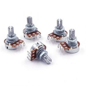 5x Potentiomètre mono logarithmique Axial 5K? A5K pour fil a soudé