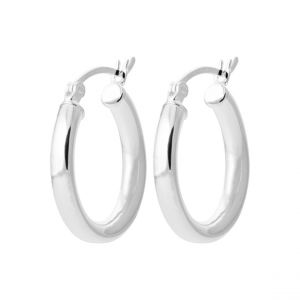 Créoles femme argent 2 mm - Z30Y0