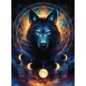 Ravensburger Puzzle Adulte - Puzzle 500 pièces Phosphorescent - Glow in The Dark - Loup Lumineux - Adultes et Enfants à partir de 10 Ans - Puzzle de qualité supérieure - 13970