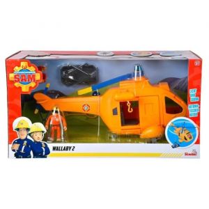Simba Toys HÉLICOPTÈRE DE SAUVETAGE DE SAM LE POMPIER WALLABY 2 SON ET LUMIÈRE +