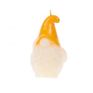 Amadeus Bougie Gnome Basile jaune (lot de 4) - Jaune - Cire