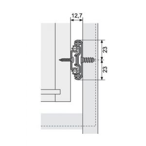 Image de Hettich Coulisse à bille 45 kg pour tiroir bois - 500 mm - Rainure 12,7 mm - La paire