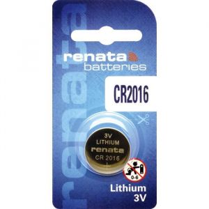 Renata 12 Piles CR2016 Lithium 3V