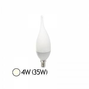 Vision-El Ampoule Led 4W (35W) E14 Flamme opaque Blanc jour 4000&deg;K -