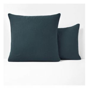 Taie d'oreiller enfant unie gaze de coton, K la Rouge Couleur Rouge Taille M