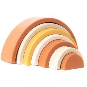 Amadeus Arc en ciel à empiler - Marron - Silicone