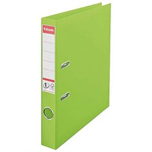 Esselte N°1 power d75 classeur à levier 624073 dos 50mm vert clair