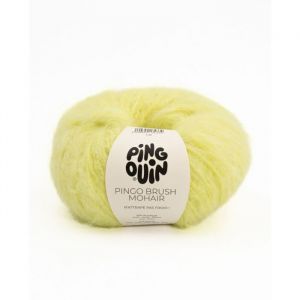 Pelote De Laine Et Mohair &Agrave; Tricoter Pingo Brush Mohair - Phildar Anis Jaune