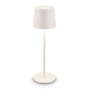 Briloner - Lampe de table sans fil LED IP44 avec touch, dimmable, batterie et source lumineuse interchangeables, lampe de chevet sans fil, de salon à poser, lampe chevet,11x33 cm, blanc ancien