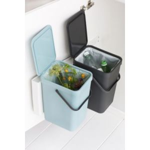 Image de Brabantia Sort & Go 2 x 16 L - Poubelle encastrable