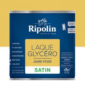 Ripolin Laque glycéro 05L satin | Aspect: Satin - Couleur: Jaune peske