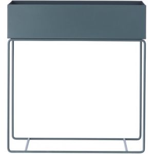 Ferm Living Jardinière Plant Box Large / L 60 x H 65 cm gris foncé en métal