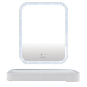 MSV Miroir Lumineux à Led ANIA Blanc Mat - Blanc