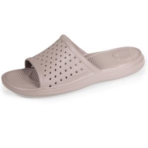 Isotoner Mules claquettes Femme ajour&eacute;es Taupe