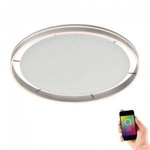 Paul neuhaus Q-VITO Plafonnier LED Works with Alexa &ndash; Smart Home, t&eacute;l&eacute;commande CCT blanc chaud &ndash; blanc froid