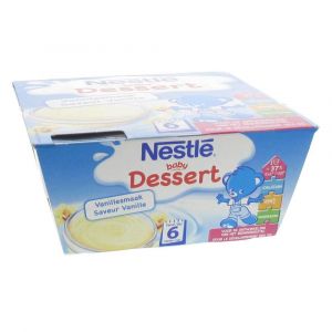 Image de Nestlé Baby Dessert Vanille 4x100 g - dès 6 mois