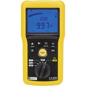 Chauvin Arnoux CA6536 Appareil de mesure disolement 10 V, 100 V Etalonné selon en usine (sans certificat)