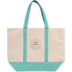 Ruedelafete Sac Cabas Vague de Bonheur 50,5cm en lin