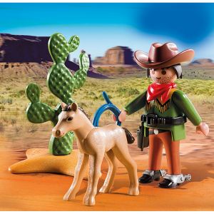 Image de Playmobil 5373 Special Plus - Cow-boy avec poulain