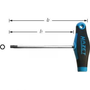 Hazet Tournevis - Profil TORX intérieur - Taille: T 6 - Longueur totale: 98 mm - 828-T6